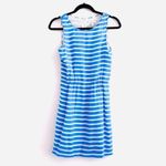 J.Crew  Mini Dress 0 Dree Striped Silk Blue White Nautical Summer Party Boat Photo 3