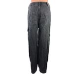 Urban Outfitters BDG Black High Rise Wide Leg Carpenter Cargo Denim Jeans Sz 29 Photo 2