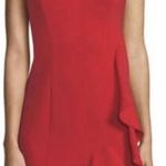 Likely Mini Dress Laverna Ruffles Trim Cocktail holidays formal semi scuba red Photo 0