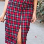 Tartan Plaid Pencil Holiday Midi Skirt Photo 3
