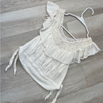 Free People Top crochet yoke crop womens White xsmall boho cottagecore festival Photo 0