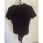 Alexander T Wang Black T Shirt Twist Cut Out Bodysuit Photo 2