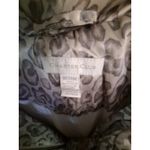 Charter Club  Gray‎ and White Leopard Print Puffer Vest Size Medium Photo 1
