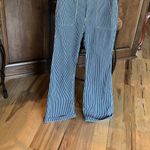Forever 21 High Waist Denim Bell Bottoms Striped Jeans Womens Medium Photo 8