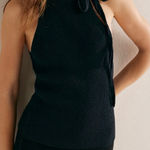 Free People NWT Free-Est Maya Sweater Top - solid black - XS Photo 0
