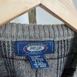 Vintage plaid wool blend sweater vest preppy schoolboy grandpa Photo 1