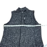 Calvin Klein  vest, marled grey‎ knit zip front cowl neck, pockets, sporty Medium Photo 3