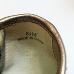 Linea Paolo  Metallic Laser Cut Peep Toe Wedge Photo 4