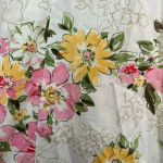 Eddie Bauer Vintage Cotton Floral Knotted Strap Dress Garden Rose Size 12 Large Photo 5