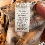 Gibsonlook Off The Shoulder Knit Leopard Blouse Size Small Brown Photo 6