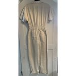 Universal Threads Short Sleeve Ivory Jumpsuit Boiler-suit Elastic Waist Size 2 Photo 5
