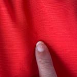 Badgley Mischka  Chiffon Dress 2 Red Flutter Holiday Glam Romantic Banana Pepper Photo 7