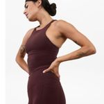 Athleta  S Purpose Crop Bra Small D-DD Spiced Cabernet Photo 4