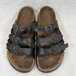 Birkenstock Florida Sandals Triple Strap Buckle Slides Casual Size 38 US 7 Photo 4