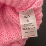 EGO  Hot Pink Strapless Chunky Knit Top – Y2K Indie Cottagecore Small Photo 4