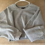 Grey Cropped Sweater Size M Photo 0