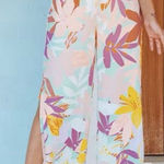 Cupshe Liliana Leafy Elastic Waisted Pants Size Small Photo 0