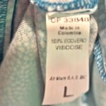 Maaji Blue & White Long Sleeve Mini Dress - size Large Photo 3