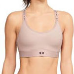 Under Armour ‎ fitted sports bra pink black size medium Photo 0