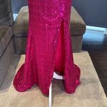 Women’s Pink Fully Sequined Mermaid Style Prom Party Dress Size XS NWOT Pink Photo 3