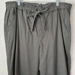 Knox Rose Gray Lyocell Cotton Blend Elasticized Waist Jogger Pants Photo 3