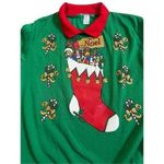 Vintage UGLY SWEATER NOEL BESTIE SIZE L made in USA Red Size L Photo 4