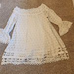 Anthropologie NWT Champagne & Strawberry off-the-shoulder lace dress Photo 5