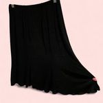 Vintage Y2K jersey slinky black elastic waist pull on skirt mini whimsigoth Size M Photo 1