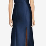 Alfred Sung  Off-The-Shoulder‎ Cuff Trumpet Gown With Front Slit Size 0 Photo 0