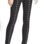 Pistola  $218 Black Denim Jeans Kiera Pants Hook Eye Goth Grunge Rock Punk Skinny Photo 0