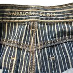 American Eagle  Outfitters Striped Denim 90s Boyfriend Shorts, Sz 8 Photo 7