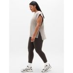 Athleta New M True Cotton Oversized Dolman Muscle Tee Mortar Mushroom Medium Photo 3