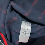 Loft Dark Blue Top with Red Accents Size S Photo 4