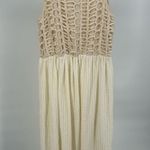 ZARA  cream ivory off white crochet midi dress Photo 1