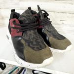 Steve Madden Shoes Women Size 8 Cliff Sneaker Black Maroon Olive Casual Athletic Photo 4