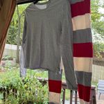 Honest Baby Womens Pajamas Christmas Size XS Red Gray White Organic Cotton Photo 0