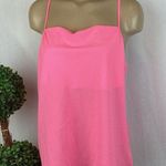 Betsey Johnson  Pink Lace Back Sleeveless Top L Photo 0