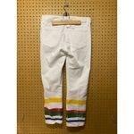 Ralph Lauren NWT Lauren Super Stretch White Jeans Colorful Women's size 8 Petite Photo 2