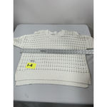 Lucky Brand Womans Long Sleeve Pullover Sweater Cut Outs Large White NWT Photo 6