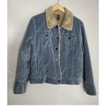 Gap Y2K Vintage  Velvet Sherpa Fur Lined Velvet Trucker Jacket Women's Size XL Photo 1