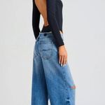 SER.O.YA Odessa Cut Out Open Bodysuit Black Womens Size Medium Photo 4