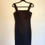 Banana Republic Square Neck Sheath Dress, Size 4, Black, Cotton/Spandex, NWT Photo 3