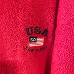 Ameritex USA vintage San Diego red zip up Sherpa jacket Size XXL Photo 3