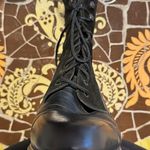 RIEKER LACE UP LEATHER BOOT Sz:39 Black Size 8 Photo 3