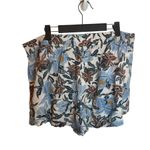 Old Navy  Blue Floral High Waisted Playa Shorts Photo 1