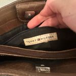 Tommy Hilfiger  brown crocodile leather shoulder bag purse Photo 2
