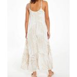 Z Supply Z-Supply Cream & White Lido Palm Leaf Maxi Dress Size Small Photo 6