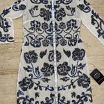 Needle & Thread  Embellished White Blue Glitter Sequin Sheath Dress Sz 4 NWT $236 Photo 3