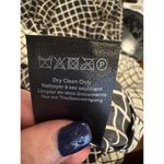 Rachel Zoe  Dress Women 4 Black Ivory Silk Anika Grid Print Ruffle Hem‎ Mini Photo 12