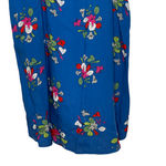 Matilda Jane  Womens Dress Size‎ Medium Blue With Colorful Floral Lined Rayon Photo 2